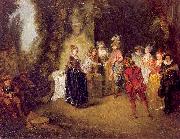 WATTEAU, Antoine The French Theater china oil painting reproduction